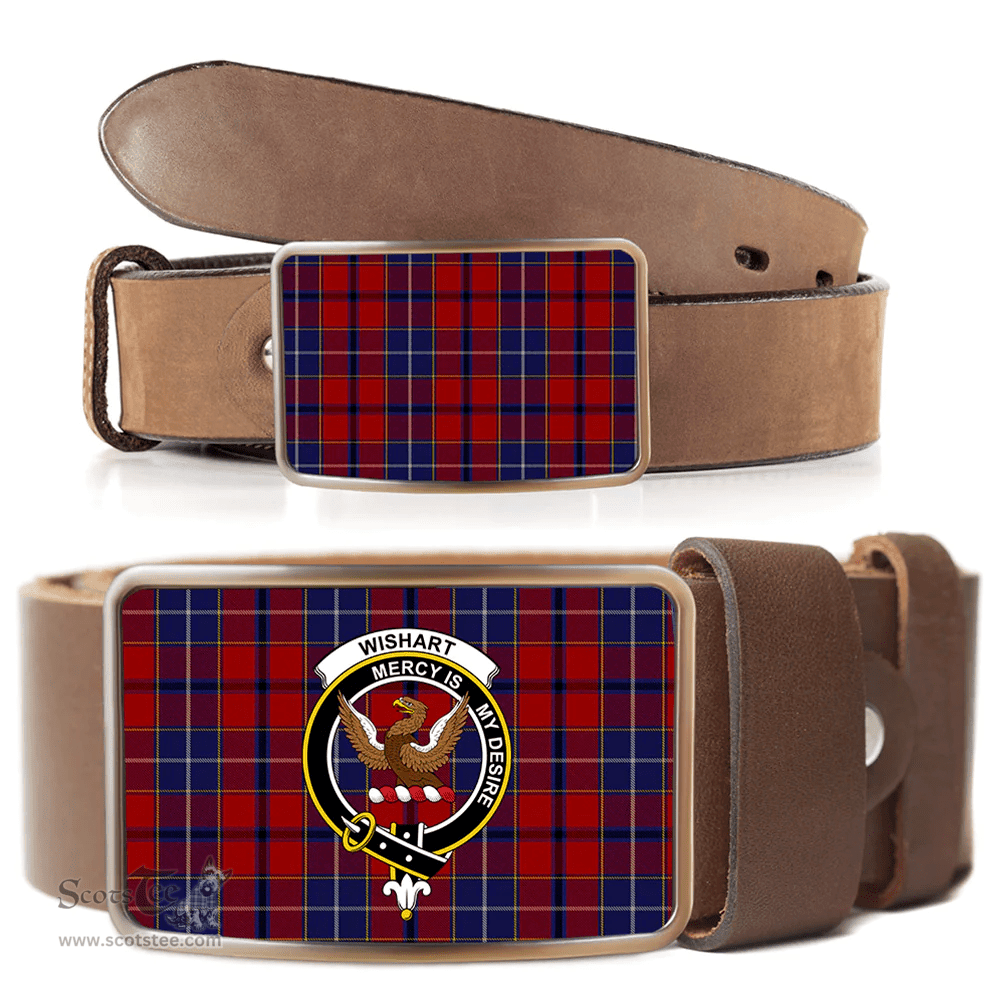 Scottish Wishart Dress Clan Tartan Belt Buckles - Classic Scottish Plaid Tartan Plaid