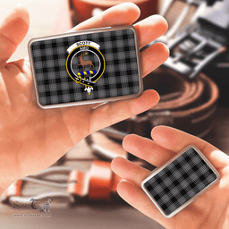 Scottish Scott Black and White Clan Tartan Belt Buckles - Classic Scottish Plaid Tartan Plaid