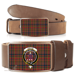 Scottish Ogilvie (Ogilvy) 02 Clan Tartan Belt Buckles - Classic Scottish Plaid Tartan Plaid