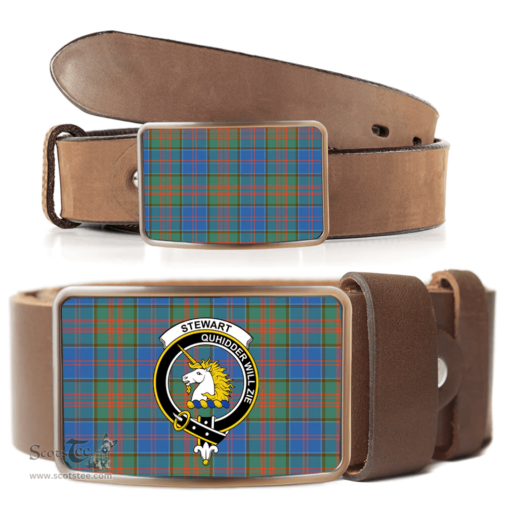 Scottish Stewart of Appin Hunting Ancient Clan Tartan Belt Buckles - Classic Scottish Plaid Tartan Plaid