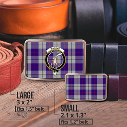 Scottish MacRae Dress Purple Clan Tartan Belt Buckles - Classic Scottish Plaid Tartan Plaid
