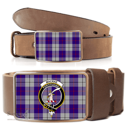 Scottish MacRae Dress Purple Clan Tartan Belt Buckles - Classic Scottish Plaid Tartan Plaid