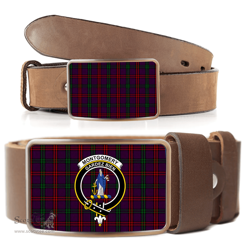 Scottish Montgomery of Eglinton Clan Tartan Belt Buckles - Classic Scottish Plaid Tartan Plaid