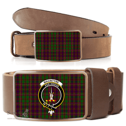 Scottish MacIntyre and Glenorchy Clan Tartan Belt Buckles - Classic Scottish Plaid Tartan Plaid