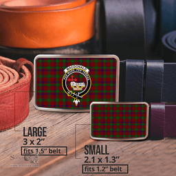 Scottish MacDonald of Aird and Valley Clan Tartan Belt Buckles - Classic Scottish Plaid Tartan Plaid