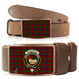 Scottish MacDonald of Aird and Valley Clan Tartan Belt Buckles - Classic Scottish Plaid Tartan Plaid