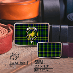 Scottish Campbell of Breadalbane Modern Clan Tartan Belt Buckles - Classic Scottish Plaid Tartan Plaid