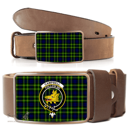 Scottish Campbell of Breadalbane Modern Clan Tartan Belt Buckles - Classic Scottish Plaid Tartan Plaid
