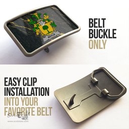 ScotsTee Shop Irish Boyle or O Boyle Coat of Arms Irish Family Crest Irish Belt Bucker