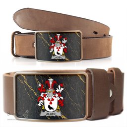 ScotsTee Shop Irish Algeo Coat of Arms Irish Family Crest Irish Belt Bucker