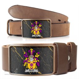 ScotsTee Shop Irish Begg Coat of Arms Irish Family Crest Irish Belt Bucker