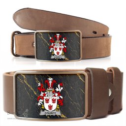 ScotsTee Shop Irish Courcy de Lord Kingsale Coat of Arms Irish Family Crest Irish Belt Bucker