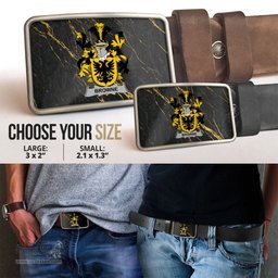 ScotsTee Shop Irish Browne Coat of Arms Irish Family Crest Irish Belt Bucker