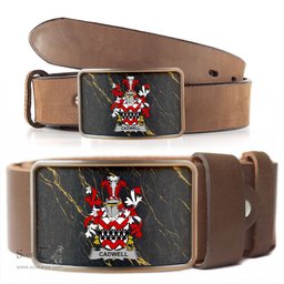 ScotsTee Shop Irish Cadwell or Caddell Coat of Arms Irish Family Crest Irish Belt Bucker