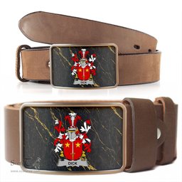 ScotsTee Shop Irish Dick Coat of Arms Irish Family Crest Irish Belt Bucker