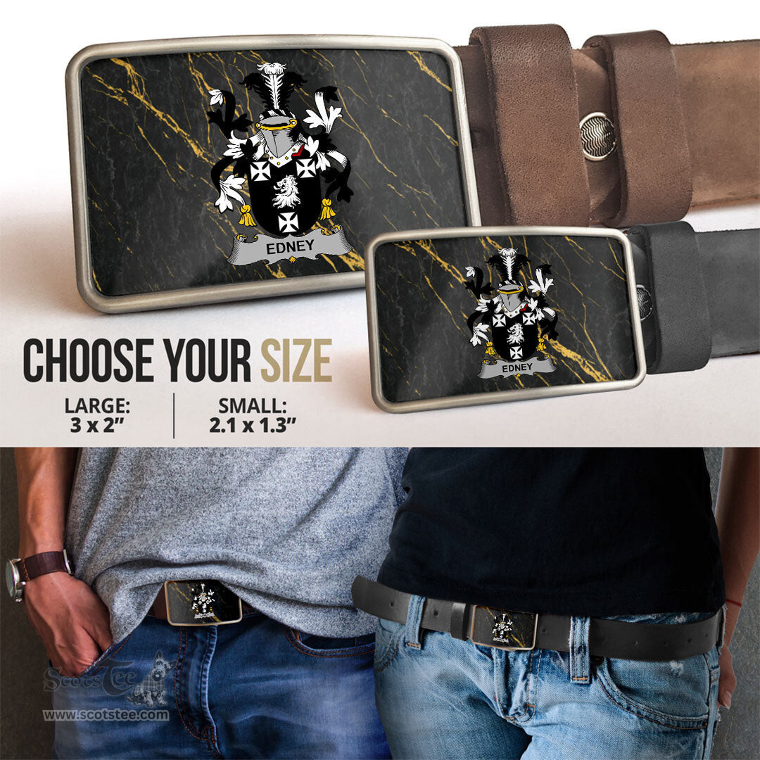 ScotsTee Shop Irish Edney Coat of Arms Irish Family Crest Irish Belt Bucker