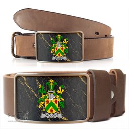 ScotsTee Shop Irish Drought Coat of Arms Irish Family Crest Irish Belt Bucker