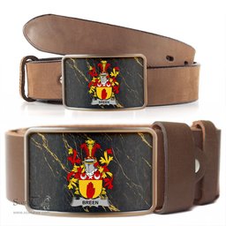 ScotsTee Shop Irish Breen or O Breen Coat of Arms Irish Family Crest Irish Belt Bucker