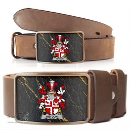 ScotsTee Shop Irish Heydon Coat of Arms Irish Family Crest Irish Belt Bucker