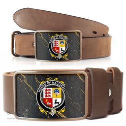 ScotsTee Shop Irish House of MACGRATH Coat of Arms Irish Family Crest Irish Belt Bucker