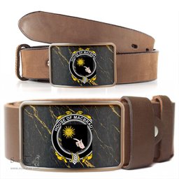 ScotsTee Shop Irish House of MACBRADY Coat of Arms Irish Family Crest Irish Belt Bucker