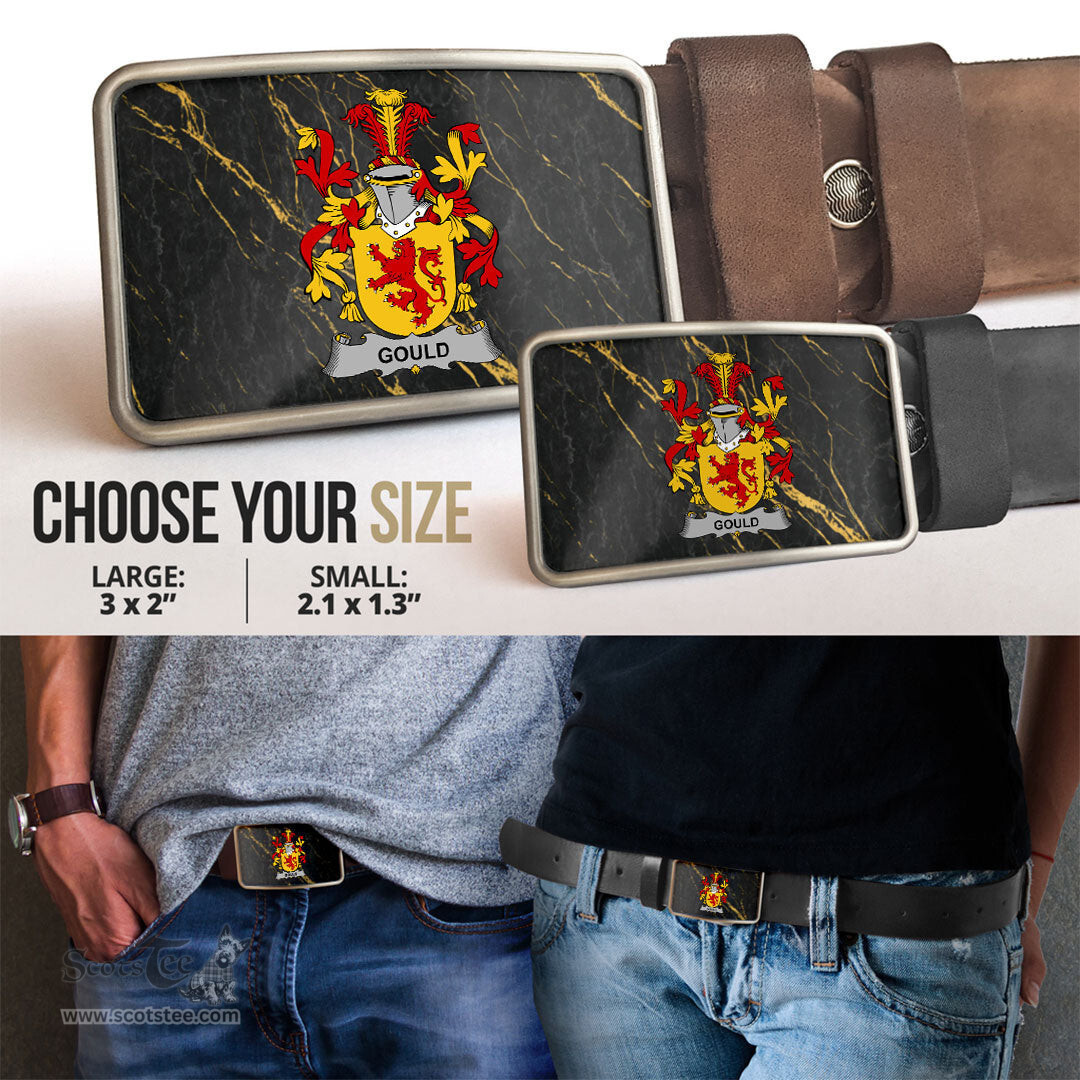 ScotsTee Shop Irish Gould Coat of Arms Irish Family Crest Irish Belt Bucker