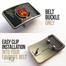 ScotsTee Shop Irish House of O BRENNAN Ossory Coat of Arms Irish Family Crest Irish Belt Bucker
