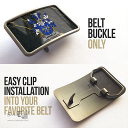 ScotsTee Shop Irish Fennelly or O Fennelly Coat of Arms Irish Family Crest Irish Belt Bucker