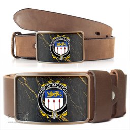 ScotsTee Shop Irish House of MACLYSAGHT Coat of Arms Irish Family Crest Irish Belt Bucker