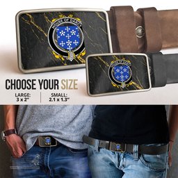 ScotsTee Shop Irish House of DARCY Coat of Arms Irish Family Crest Irish Belt Bucker