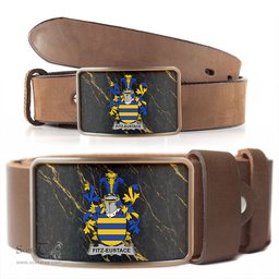 ScotsTee Shop Irish Fitz Eustace Coat of Arms Irish Family Crest Irish Belt Bucker