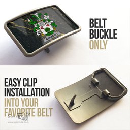 ScotsTee Shop Irish Geraghty or McGarrity Coat of Arms Irish Family Crest Irish Belt Bucker