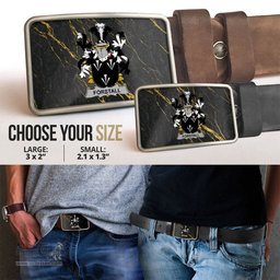 ScotsTee Shop Irish Forstall Coat of Arms Irish Family Crest Irish Belt Bucker