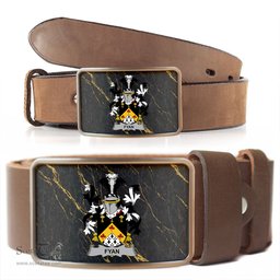 ScotsTee Shop Irish Fyan or Faghan Coat of Arms Irish Family Crest Irish Belt Bucker