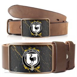 ScotsTee Shop Irish House of MACMAHON Oriel Coat of Arms Irish Family Crest Irish Belt Bucker