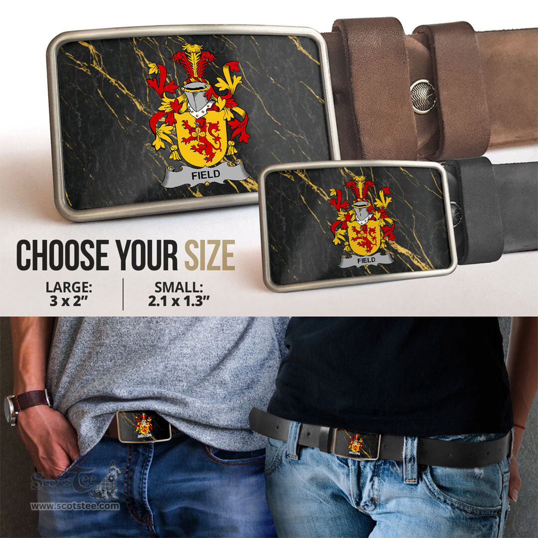 ScotsTee Shop Irish Field Coat of Arms Irish Family Crest Irish Belt Bucker