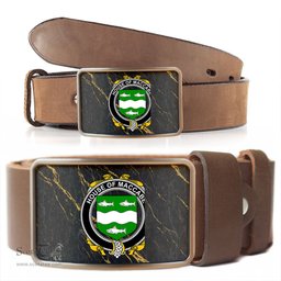 ScotsTee Shop Irish House of MACCABE Coat of Arms Irish Family Crest Irish Belt Bucker