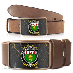 ScotsTee Shop Irish House of MACCARTAN Coat of Arms Irish Family Crest Irish Belt Bucker