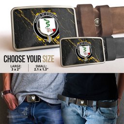 ScotsTee Shop Irish House of O DONOVAN Coat of Arms Irish Family Crest Irish Belt Bucker