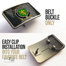 ScotsTee Shop Irish House of O FARRELL Coat of Arms Irish Family Crest Irish Belt Bucker