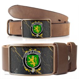 ScotsTee Shop Irish House of O CONNOR Kerry Coat of Arms Irish Family Crest Irish Belt Bucker