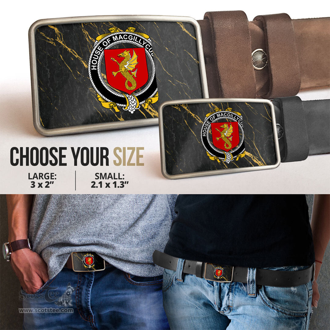 ScotsTee Shop Irish House of MACGILLYCUDDY Coat of Arms Irish Family Crest Irish Belt Bucker