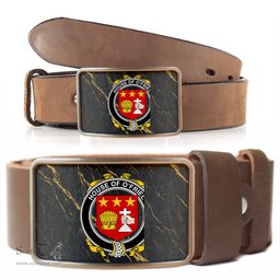 ScotsTee Shop Irish House of O FRIEL Coat of Arms Irish Family Crest Irish Belt Bucker