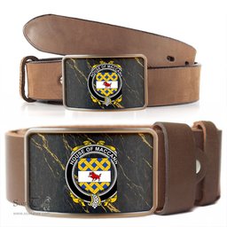 ScotsTee Shop Irish House of MACCANN Coat of Arms Irish Family Crest Irish Belt Bucker