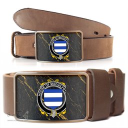 ScotsTee Shop Irish House of MACGILFOYLE Coat of Arms Irish Family Crest Irish Belt Bucker