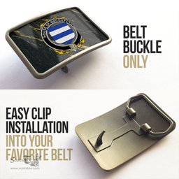 ScotsTee Shop Irish House of MACGILFOYLE Coat of Arms Irish Family Crest Irish Belt Bucker