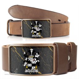 ScotsTee Shop Irish Fitz Rice Coat of Arms Irish Family Crest Irish Belt Bucker