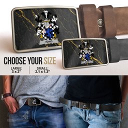 ScotsTee Shop Irish Hand or McClave Coat of Arms Irish Family Crest Irish Belt Bucker