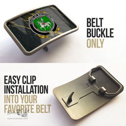 ScotsTee Shop Irish House of MACGUIRE Coat of Arms Irish Family Crest Irish Belt Bucker