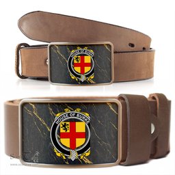 ScotsTee Shop Irish House of BURKE Coat of Arms Irish Family Crest Irish Belt Bucker